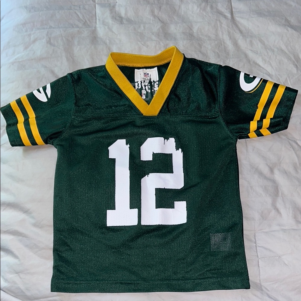 NFL Green and Yellow Kids Short Sleeve Tee
